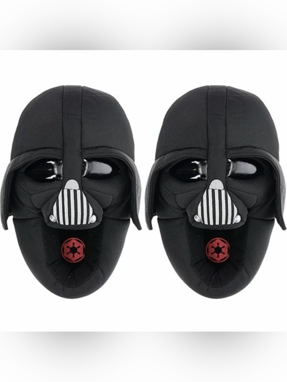 Kids Star Wars Darth Vader Black Character Helmet Slippers - Soft Slip-On Design